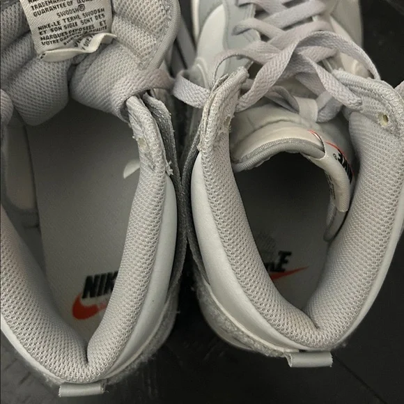 Nike Gray and White high top Sneakers - Picture 4 of 5